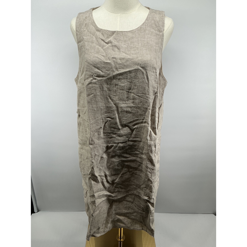 100% European Linen Tank Mini Dress